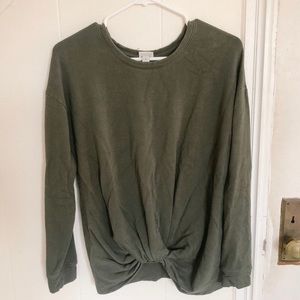 A New Day Crew Neck Sweatshirt w/ Front Knot